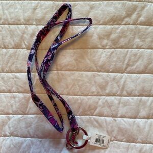 NWT Vera Bradley Lighten Up Lanyard Magenta Medallion
